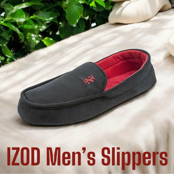 Izod Other - IZOD Men’s Moccasin Slippers size XXL (13) NWT